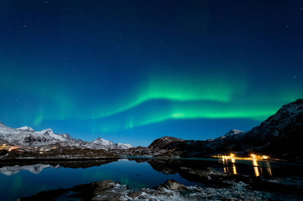 istock Northern Lights in Lofoten Islands, Norway 938547288