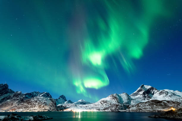 istock Northern Lights in Lofoten Islands, Norway 938547550