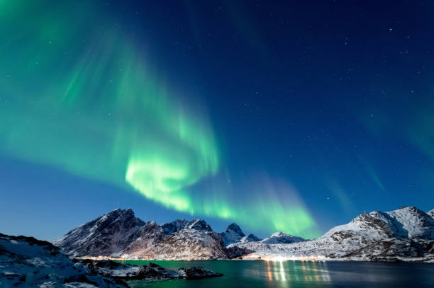 istock Northern Lights in Lofoten Islands, Norway 938547614