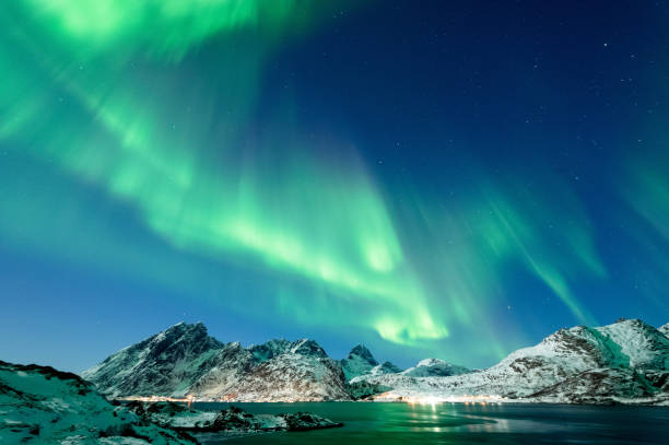 istock Northern Lights in Lofoten Islands, Norway 938547732