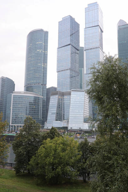 istock Business center with high skyscrapers 938548862