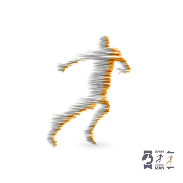 istock Running man. Design for sport and business. Sport concept. Vector illustration. 938549310
