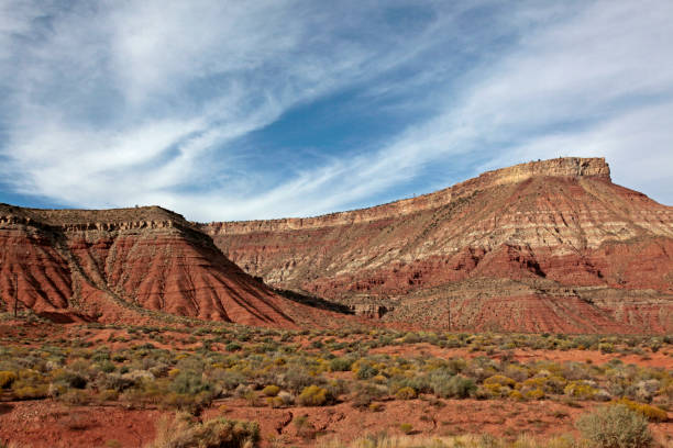 istock Landscape along the road I-15 between Nevada-Arizona-Utah 938554860