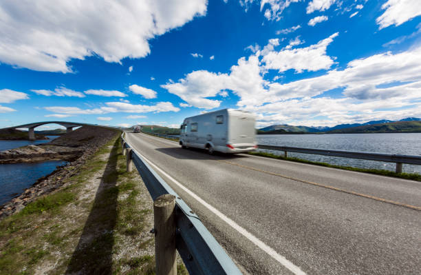 istock Atlantic Ocean Road Caravan car. 938561262