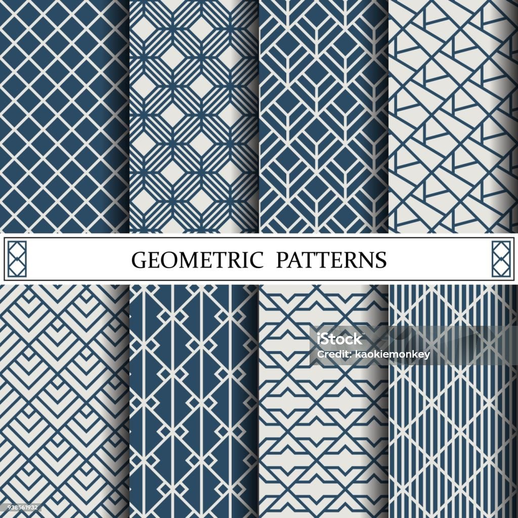Geometric Vector Pattern Pattern Fills Web Page Background Surface And ...