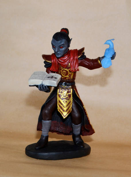 istock Gray-skin magician with blue bird 938565104