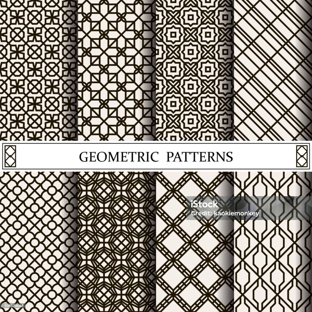 Geometric Vector Pattern Fills Web Page Background Surface And Textures ...