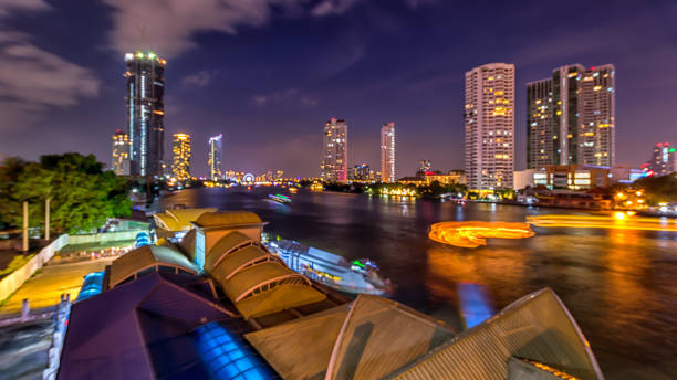 istock Light of Chao Phraya River, Bangkok, Thailand (Cityscape) 938570320