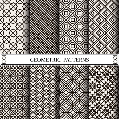 Geometric Vector Pattern Fills Web Page Background Surface And Textures ...
