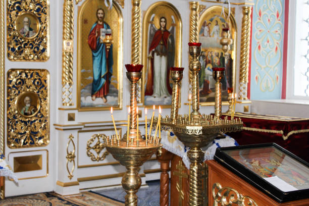 istock Inside the beautiful Orthodox Church 938573430