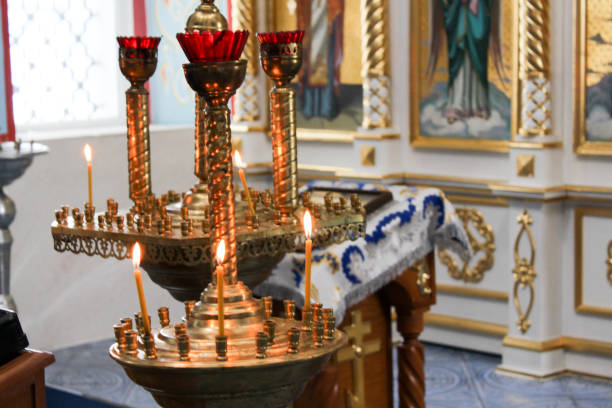 istock Inside the beautiful Orthodox Church 938574330