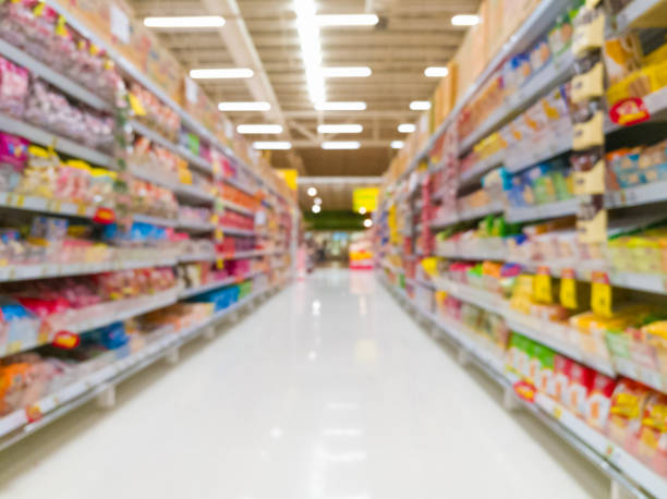 istock Abstract blur supermarket for background 938578040