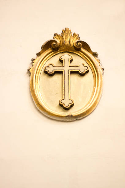 istock Sicily: Baroque Cross on Church Wall 938578558