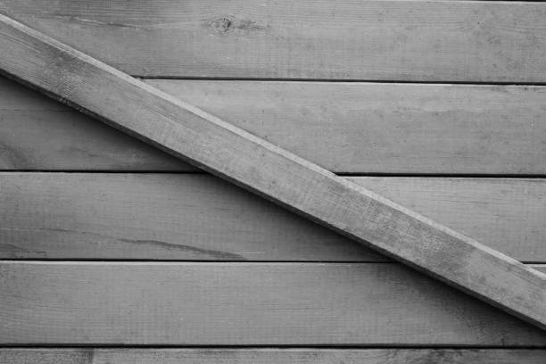 Old vintage black and white wooden texture background