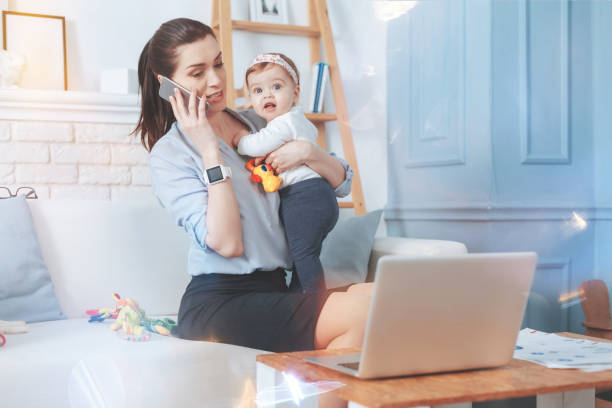 istock Good looking pleasant woman talking on the phone 938598484