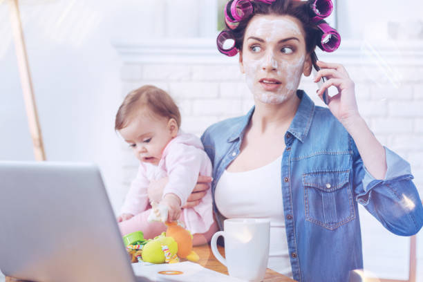 istock Nice pleasant woman answering a call 938599598