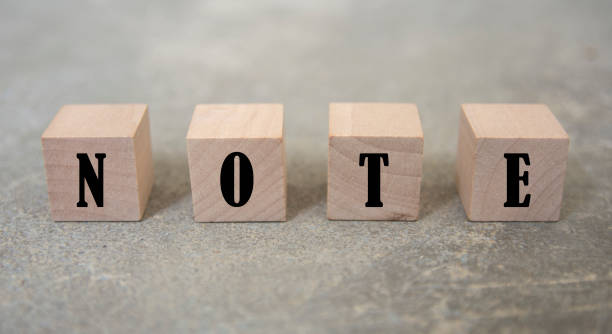 istock concept word forming with cube on wooden desk background - NOTE 938613514