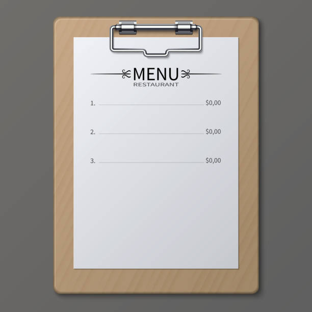 Empty Menu Paper 244,500+ Blank Menu Stock Photos, Pictures & Royalty-Free Images - iStock