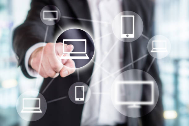 istock Global information technology, wireless online network, viral marketing, sharing on social media, internet of things and blockchain concept. 938636818