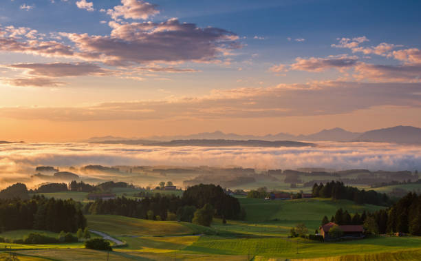 istock Sunrise on Auerberg mountain, Bavaria, Germany 938649158