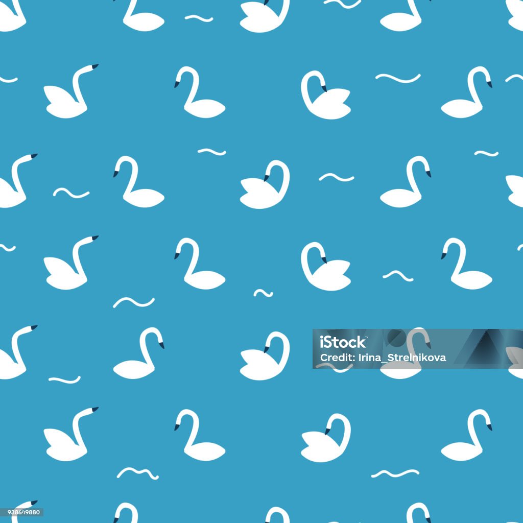 Design Pattern Cawan Swan Pattern Stock Illustration - Download Image Now - Modern, Swan ...