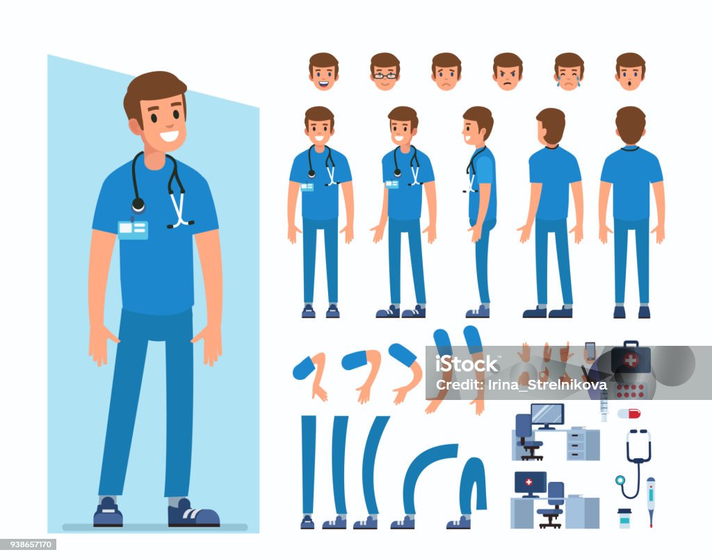 Médico - arte vectorial de Doctor libre de derechos