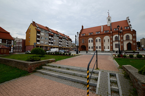 Kamien Pomorski in Poland, main square