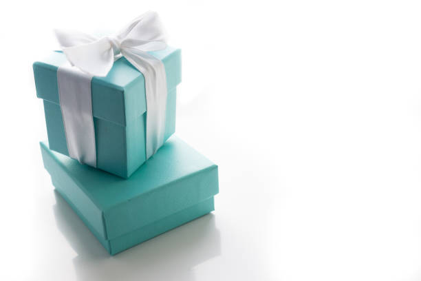 istock Gift boxes stacked side view with ribbon and bow 938669760