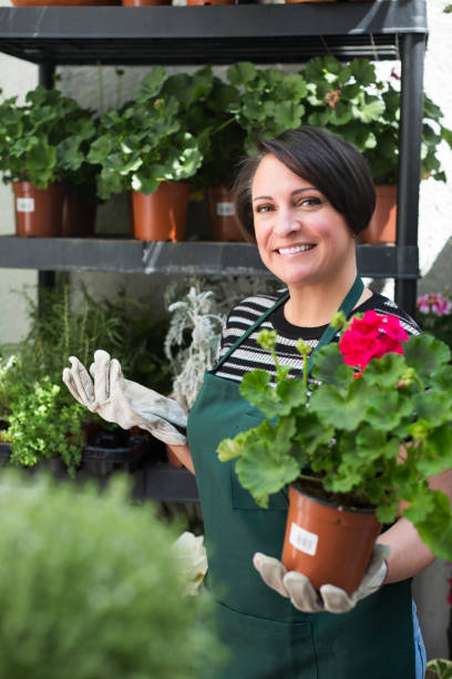istock Florist working in floral shop 938669904