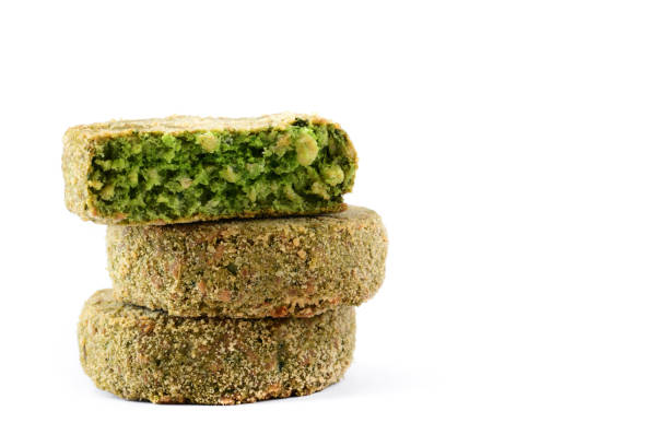 istock Veggie hamburger with spinach and peas 938673198