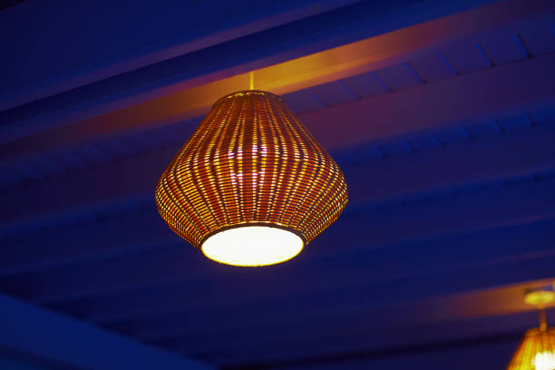 istock Vintage lampshade at evening 938674406