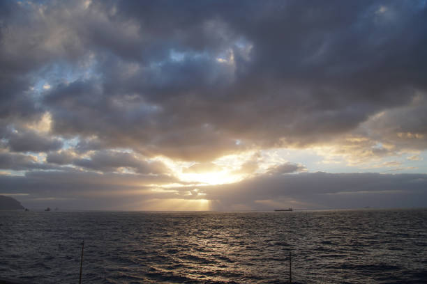 istock Magical ocean. Sunrise over the  Atlantic. Morning. Waves 938682640