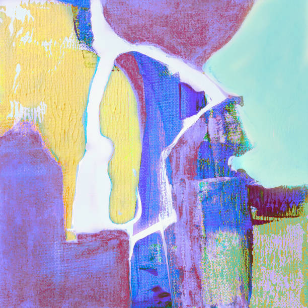 istock Abstract acrylic painting with color fusion 938682770