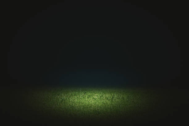 istock Black football field background 938687410