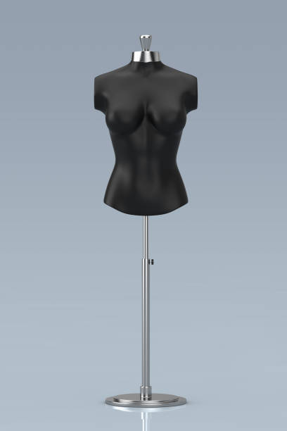 istock Black Vintage Tailor Women Mennequin. 3d Rendering 938688258