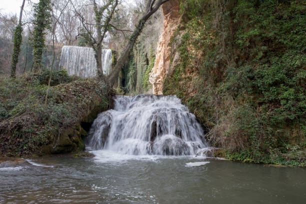istock Waterfall in the stone monastery in Aragon 938698038