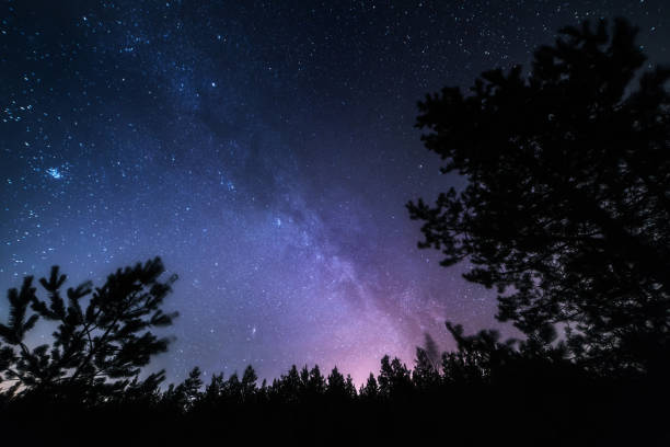 istock Stars space landscape. Milky Way galaxy at dark night 938698060