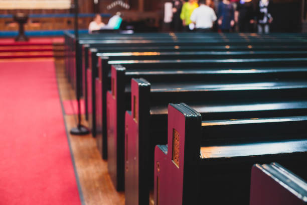 istock Catholic lutheran cathedral interior with church choir singing in the background 938699184