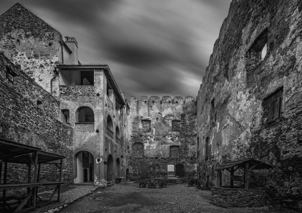 Medieval castle on top of a hill in Bosnia and Herzegovina, Srebrenik