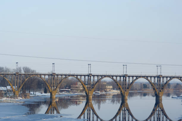 Bridge - Built Structure, Railway Bridge, Street, Viaduct, Winter