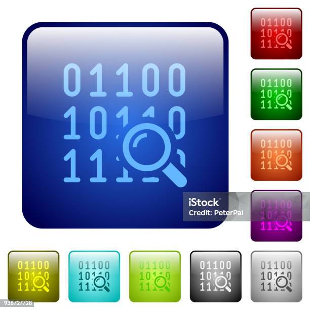 Code Analysis Sap Icon Code Analysis Color Square Buttons Stock Illustration - Download Image ...