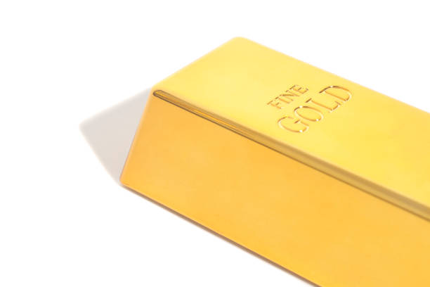 istock Gold bullion bars on white background 938731936