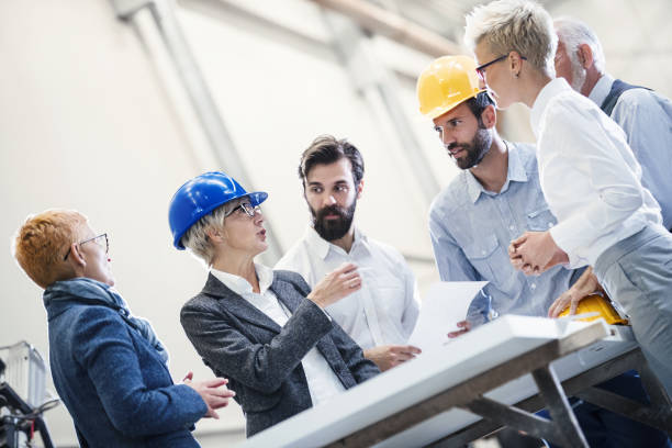 istock Industrial design team in a meeting. 938744638