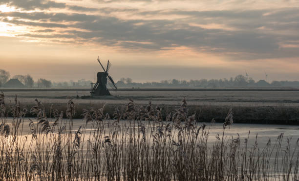 istock Sunset at Marssum near Leeuwarden 938747980
