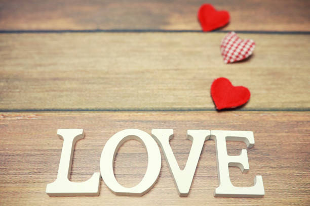 istock word Love from wooden letters on background 938764406