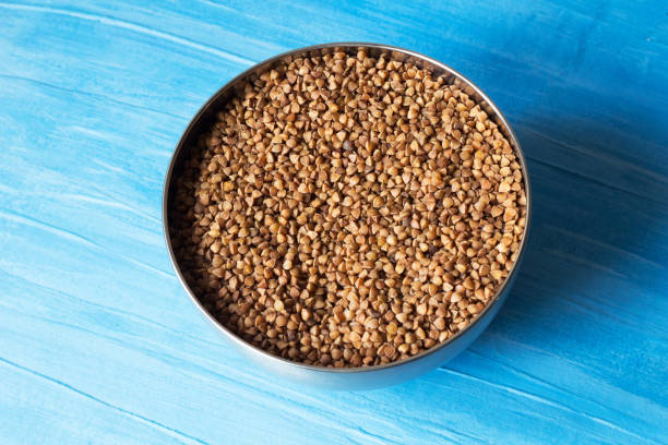 istock buckwheat in metal bowl 938765178