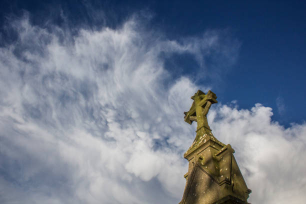 istock Celtic Cross and Angelic Cloud, Monasterboice, Ireland 938770918
