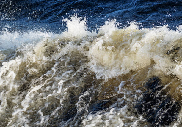 istock Roll back the sea waves from the boat. 938771320