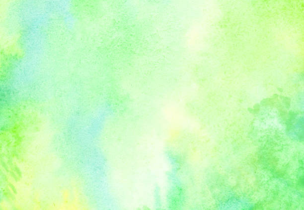 istock Green watercolor background. by drawing 938778486