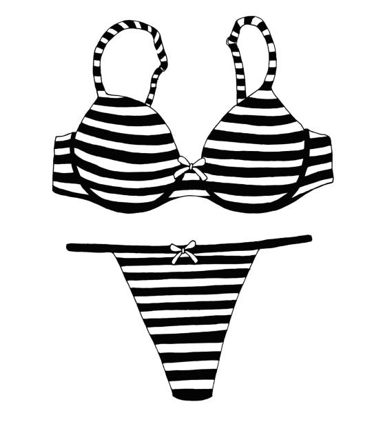 istock Sketch of lingerie. Bra and panties. Vector illustration 938782570